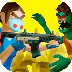 Взломанная Two Guys & Zombies 3D: Online  [МОД Unlocked] - полная версия apk на Андроид