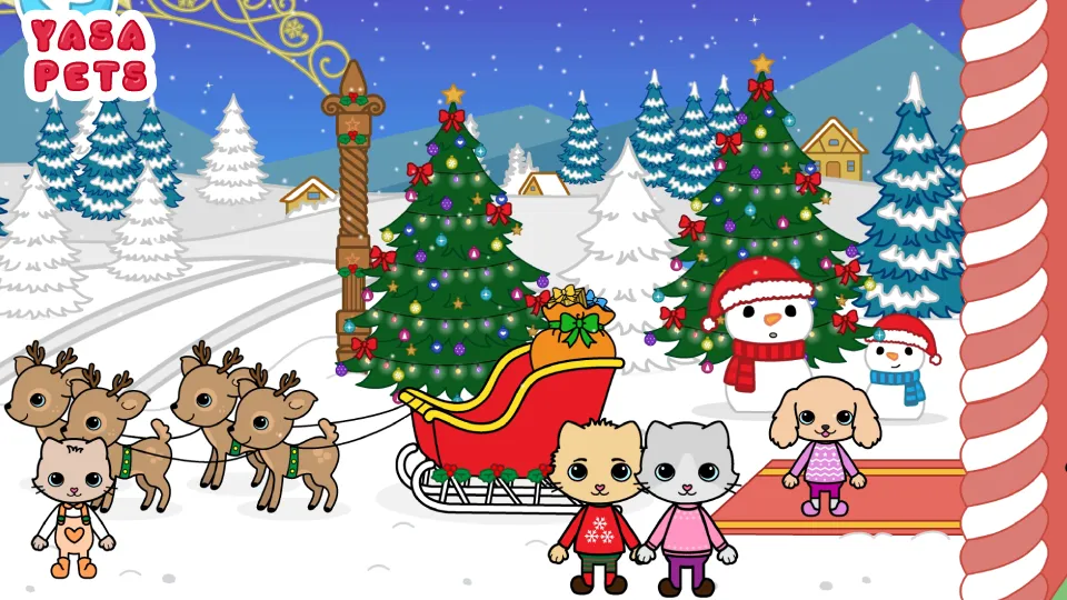 Yasa Pets Christmas (Яса Петс Кристмас)  [МОД Бесконечные монеты] Screenshot 2