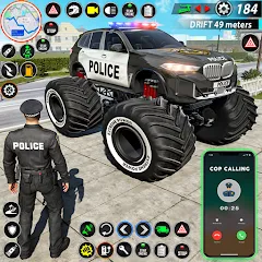 Скачать взломанную Police Monster Truck Car Games  [МОД Unlocked] - последняя версия apk на Андроид