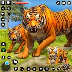 Взломанная Tiger Simulator Lion games 3D (Тигровый Симулятор Игр Льва 3D)  [МОД Menu] - стабильная версия apk на Андроид