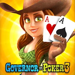 Взлом Governor of Poker 3 - Texas  [МОД Бесконечные деньги] - полная версия apk на Андроид