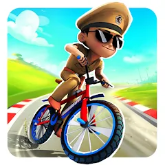 Взлом Little Singham Cycle Race (Литл Сингам Велосипедная Гонка)  [МОД Mega Pack] - полная версия apk на Андроид