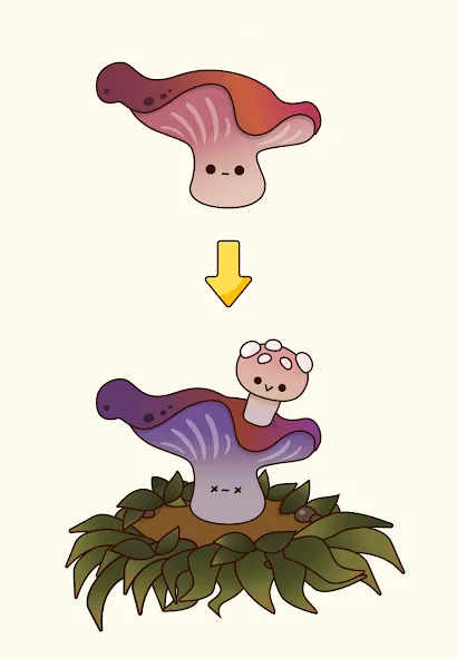 Mushroom Stories Clicker  [МОД Бесконечные монеты] Screenshot 4