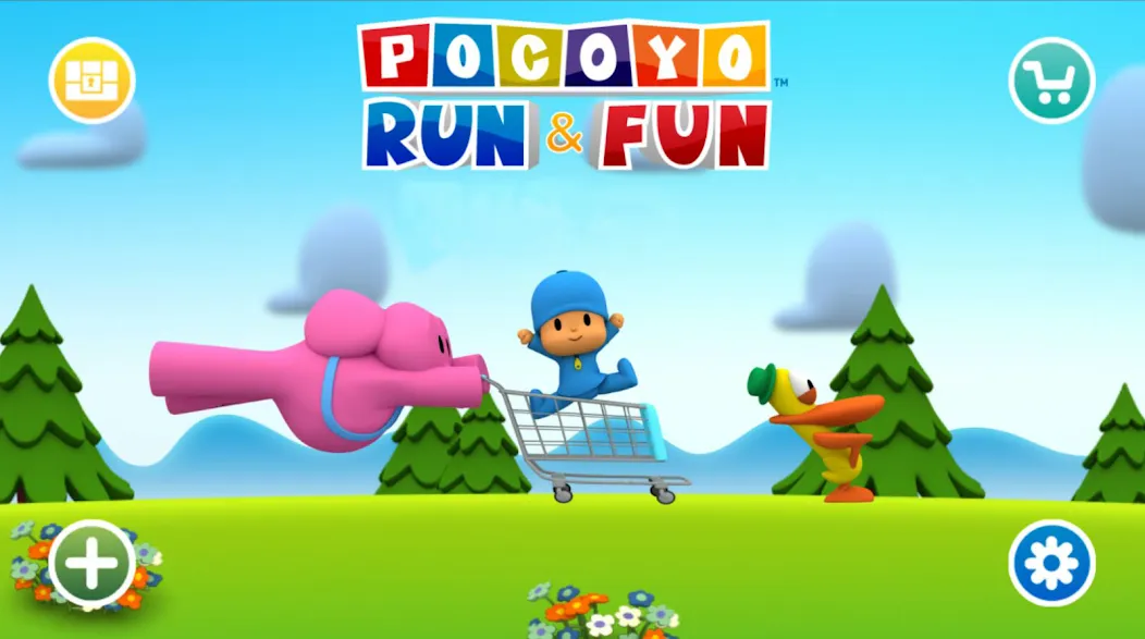 Pocoyo Run & Fun: Cartoon Jump  [МОД Mega Pack] Screenshot 1