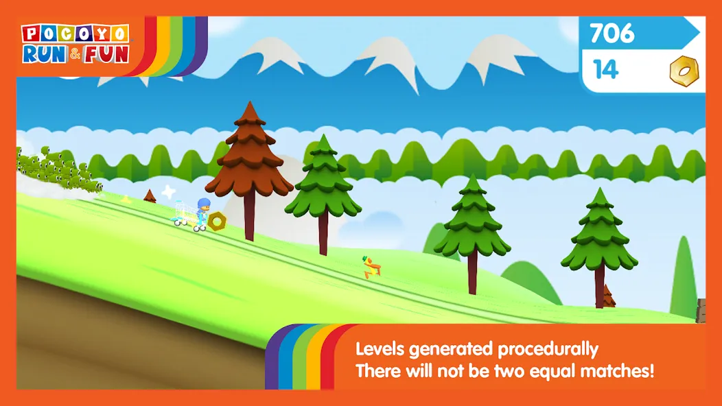 Pocoyo Run & Fun: Cartoon Jump  [МОД Mega Pack] Screenshot 2