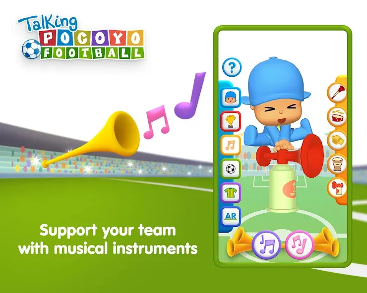 Talking Pocoyo Football  [МОД Много денег] Screenshot 4