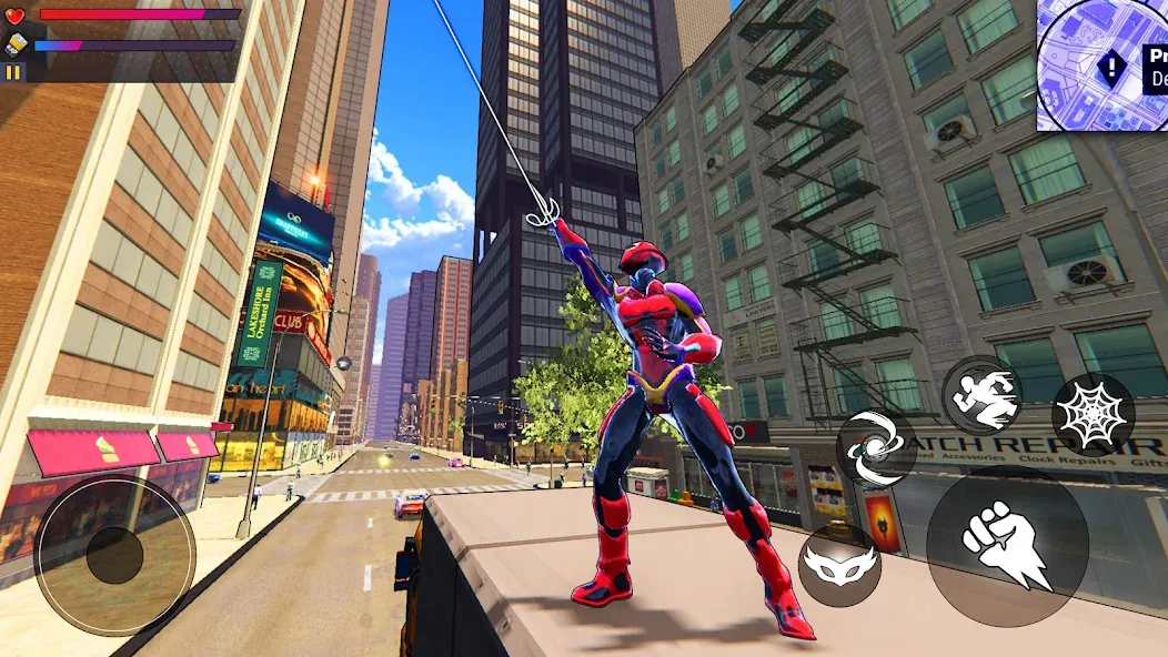 Spider Hero:Super City Hero (пайдер Хиро)  [МОД Все открыто] Screenshot 2