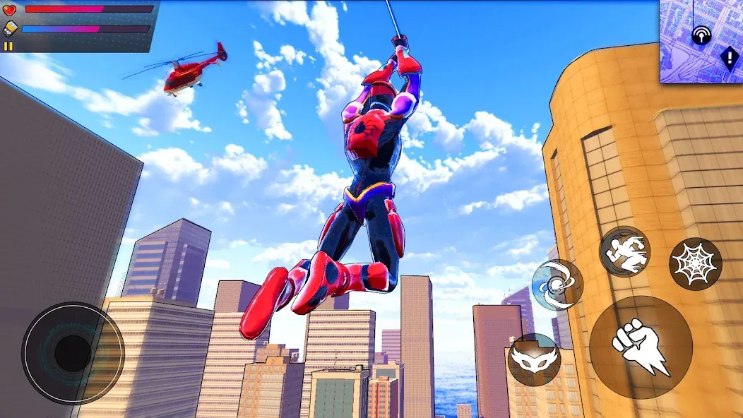 Spider Hero:Super City Hero (пайдер Хиро)  [МОД Все открыто] Screenshot 4