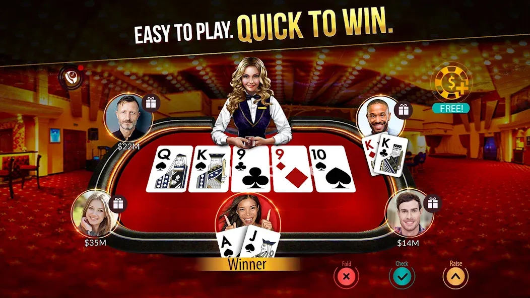 Zynga Poker ™ – Texas Holdem (Зинга Покер)  [МОД Menu] Screenshot 1