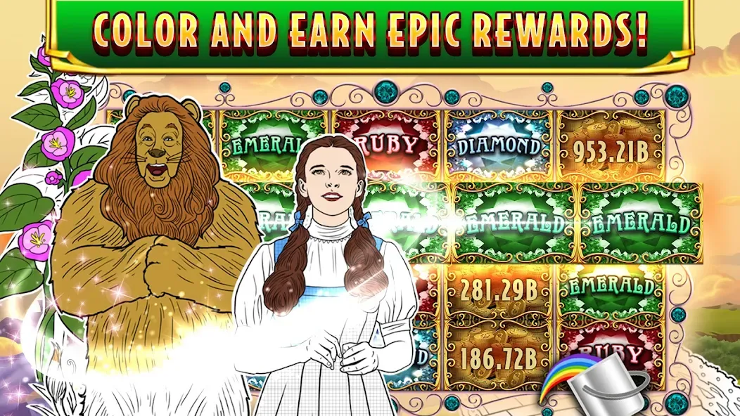 Wizard of Oz Slots Games (Волшебник из страны Оз игровой автомат)  [МОД Menu] Screenshot 5