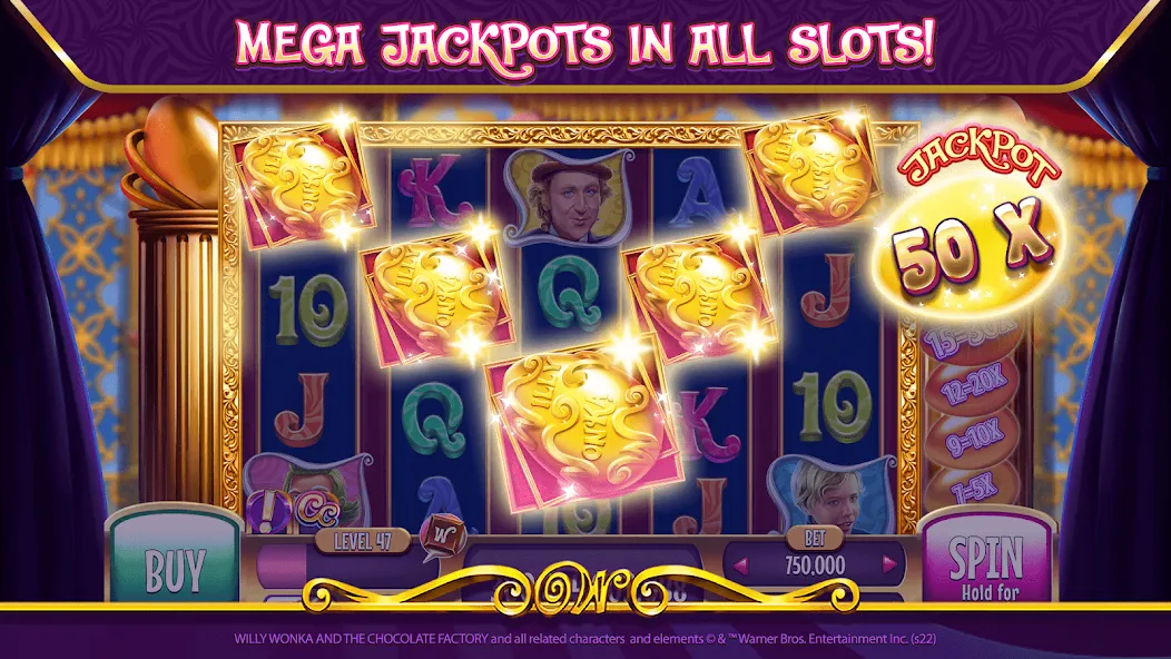 Willy Wonka Vegas Casino Slots (Вилли Вонка Вегас Казино Слоты)  [МОД Mega Pack] Screenshot 4