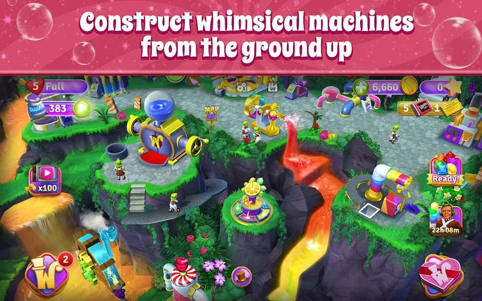 Wonka's World of Candy Match 3  [МОД Menu] Screenshot 2