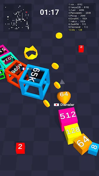 Cube Arena 2048: Merge Numbers  [МОД Unlocked] Screenshot 5