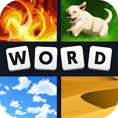 Взломанная 4 Pics 1 Word (Картинки 1 Слово)  [МОД Unlimited Money] - полная версия apk на Андроид