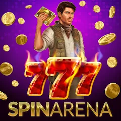 Взломанная SpinArena Online Casino Slots (СпинАрена Онлайн Казино Слоты)  [МОД Mega Pack] - последняя версия apk на Андроид