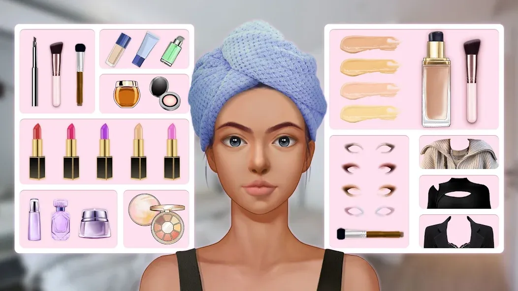 Makeup Stylist: Makeup Game (Сам сделай макияж)  [МОД Unlocked] Screenshot 1