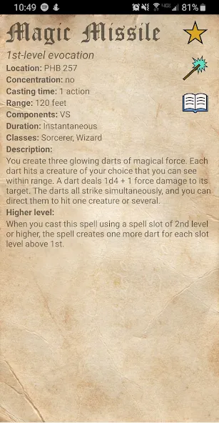 D&D Spellbook 5e  [МОД Бесконечные монеты] Screenshot 4