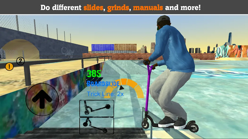 Scooter FE3D 2 (Скутер ФЭ3Д 2)  [МОД Много монет] Screenshot 1