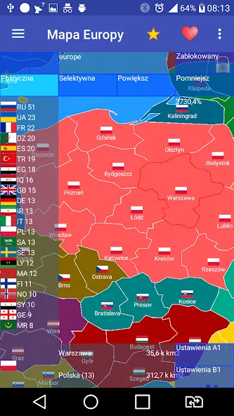 Europe map  [МОД Много денег] Screenshot 1