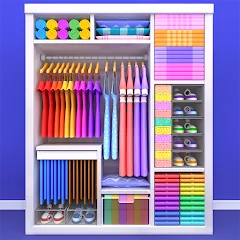 Скачать взломанную Fill the Closet: Organize Game (Фил зе Клозет)  [МОД Unlimited Money] - стабильная версия apk на Андроид