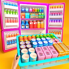 Скачать взломанную Fill Up Fridge：Organizing Game  [МОД Меню] - полная версия apk на Андроид