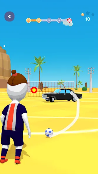 Stickman Freekick: Soccer game  [МОД Unlimited Money] Screenshot 4