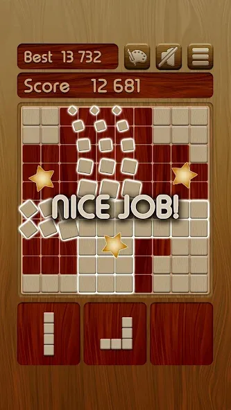 Woody Block Puzzle ® (Вуди блок пазл)  [МОД Бесконечные деньги] Screenshot 2