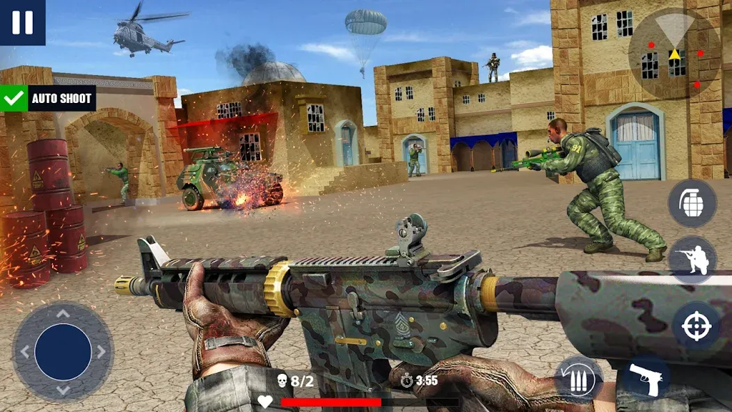 War Zone: Gun Shooting Games (Уор Зоун)  [МОД Все открыто] Screenshot 3