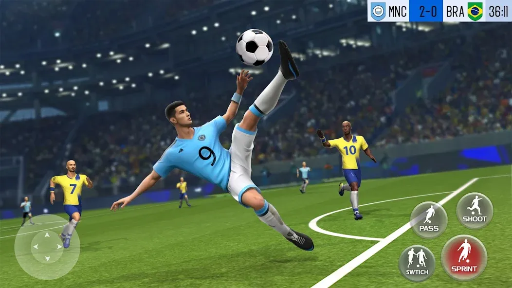 Play Football: Soccer Games (тар Футбол 23)  [МОД Mega Pack] Screenshot 1