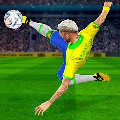 Скачать взломанную Play Football: Soccer Games (тар Футбол 23)  [МОД Mega Pack] - полная версия apk на Андроид