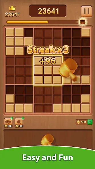 Wood Block Puzzle (Вуд Блок Пазл)  [МОД Unlimited Money] Screenshot 4