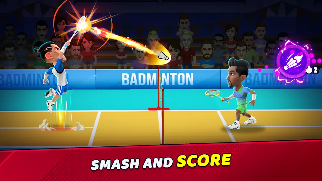 Badminton Clash 3D (Бадминтон Клаш 3D)  [МОД Unlocked] Screenshot 1