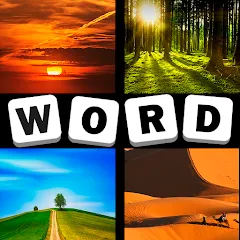 Взломанная 4 Pics 1 Word Quiz Game  [МОД Бесконечные деньги] - стабильная версия apk на Андроид