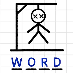 Взломанная Hangman Words:Two Player Games  [МОД Unlocked] - полная версия apk на Андроид