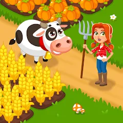 Скачать взлом Idle Farm Game Offline Clicker  [МОД Все открыто] - стабильная версия apk на Андроид