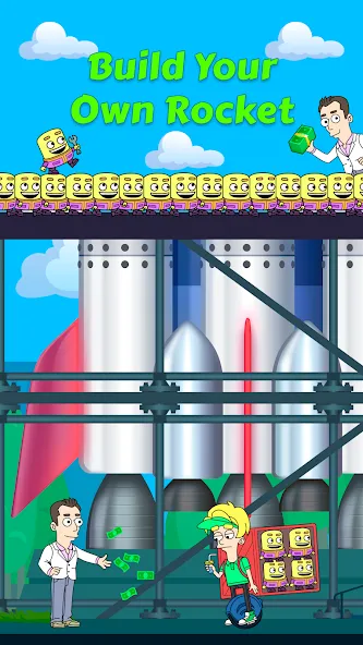 Idle Rocket Tycoon (Айдл Рокет Тайкун)  [МОД Много монет] Screenshot 1