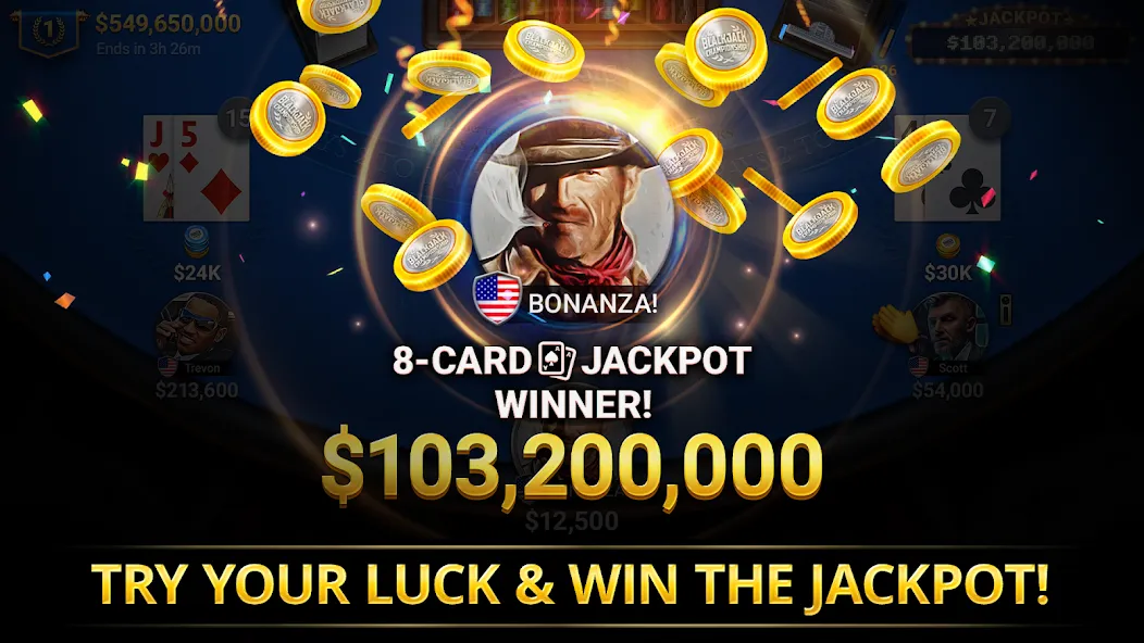 Blackjack Championship (Блэкджек Чемпионат)  [МОД Unlimited Money] Screenshot 4