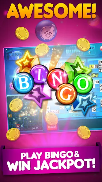 Bingo 90 Live : Vegas Slots (Бинго 90 Лайв)  [МОД Unlimited Money] Screenshot 3