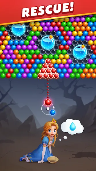 Bubble Shooter Royal Pop  [МОД Все открыто] Screenshot 1