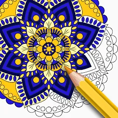 Скачать взлом Mandala Coloring Book Game (Мандала Книга раскрасок  Игра)  [МОД Unlimited Money] - полная версия apk на Андроид