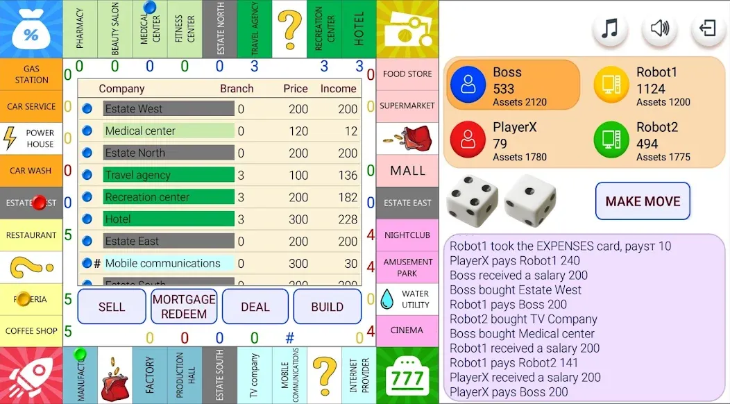 Monopolist Business Dice Board  [МОД Unlocked] Screenshot 1