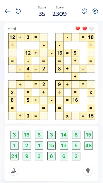 Crossmath - Math Puzzle Games (Математические головоломки игры)  [МОД Бесконечные деньги] Screenshot 1