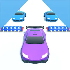 Скачать взломанную Merge Car Run - Evolution Race (Мердж Кар Ран)  [МОД Mega Pack] - последняя версия apk на Андроид