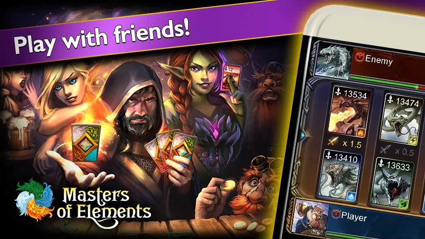 Masters of Elements－Online CCG  [МОД Unlimited Money] Screenshot 4