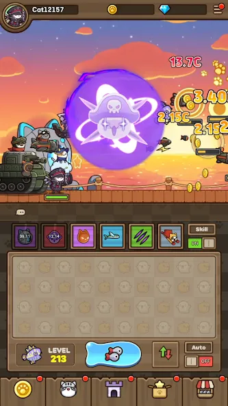 Cat Hero : Idle RPG (Кэт Хиро)  [МОД Menu] Screenshot 3