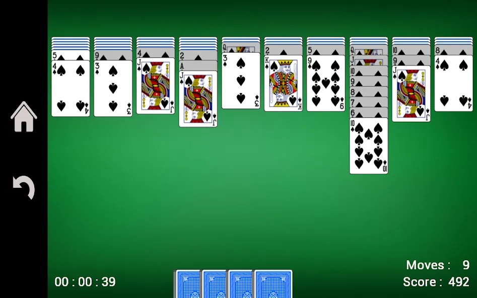 Spider Solitaire  [МОД Все открыто] Screenshot 4