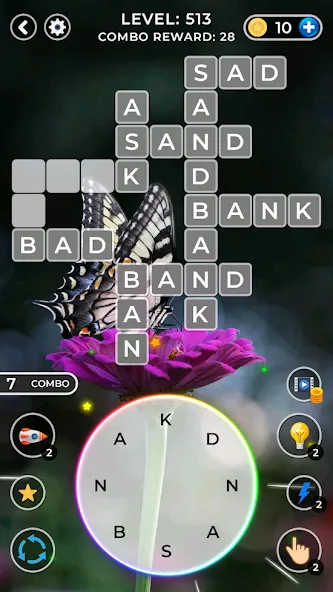 WOW4:Word Connect Offline Word (ВАУ 4)  [МОД Много денег] Screenshot 2