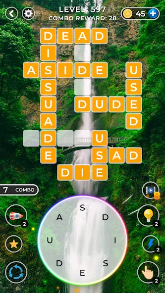 WOW4:Word Connect Offline Word (ВАУ 4)  [МОД Много денег] Screenshot 5