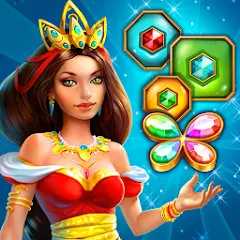 Скачать взлом Lost Jewels - Match 3 Puzzle (Лост Джуэлс)  [МОД Все открыто] - стабильная версия apk на Андроид