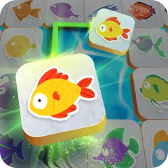 Взломанная Mahjong Connect Fish World (Мацзян Коннект Рыбный Мир)  [МОД Mega Pack] - полная версия apk на Андроид